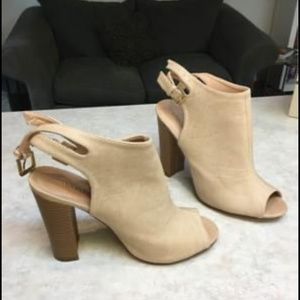 Liliana Nude Slingback Heels